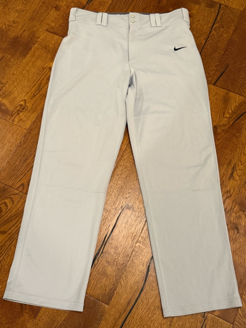 Nike Dri-FIT Baseball Pants Men’s L Gray Athletic Uniform Pants with swoosh
